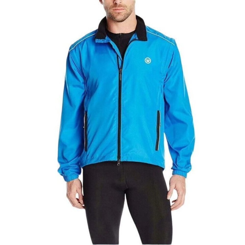 Canari‎ Cycling Mens Breakaway Razor Convertible Sleeve Jacket Vented sz XL Blue - Picture 10 of 11